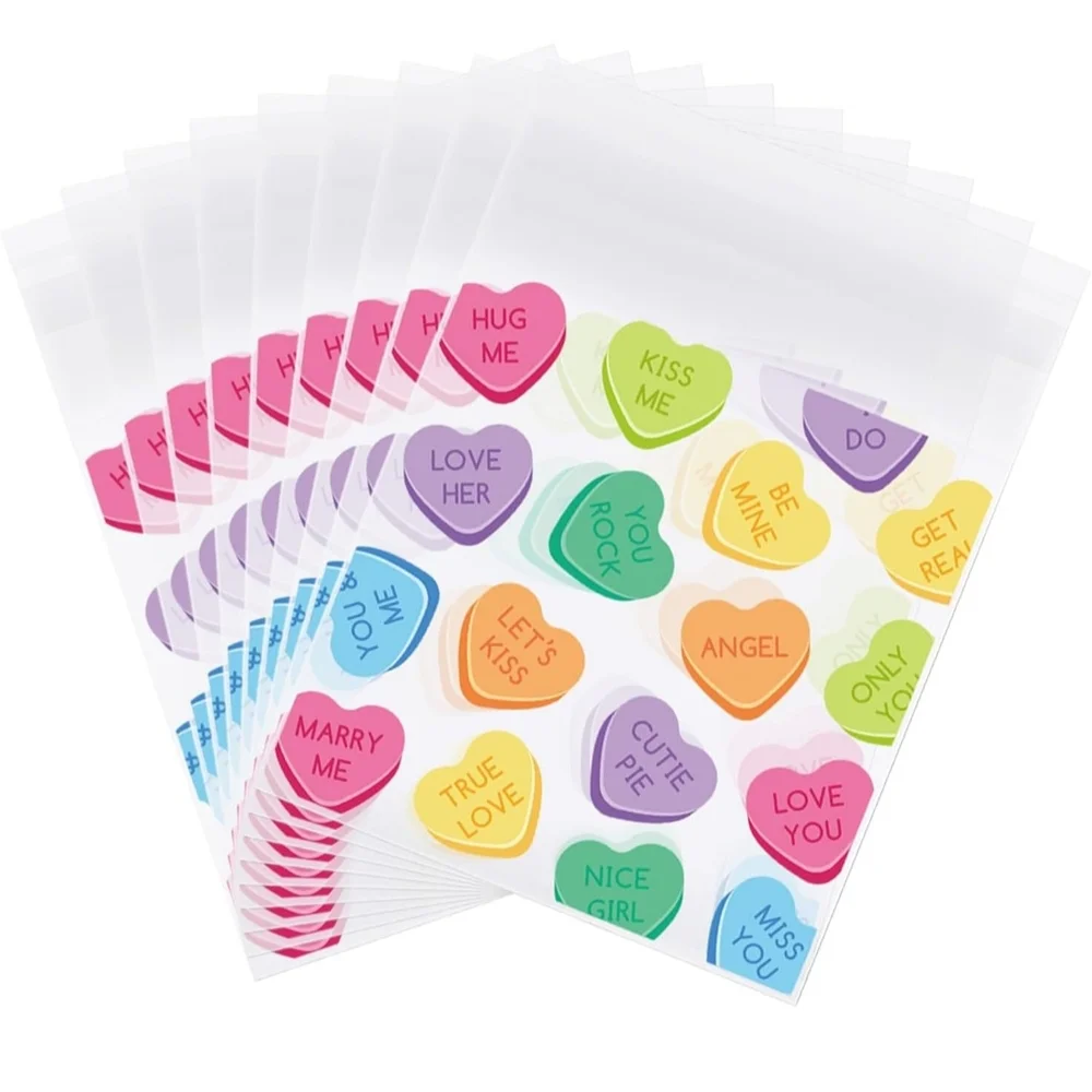 20/$5 Valentine Heart Candy Favor Bags NEW